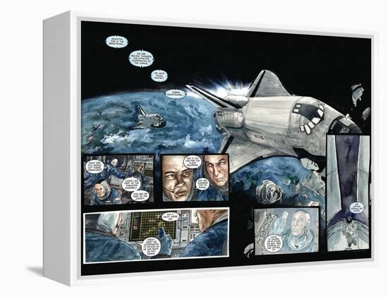 30 Days of Night: Three Tales - Page Spread with Panels-Milx-Framed Stretched Canvas