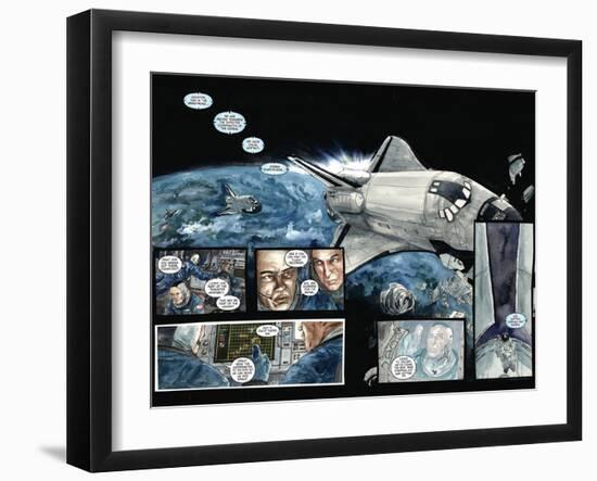 30 Days of Night: Three Tales - Page Spread with Panels-Milx-Framed Art Print