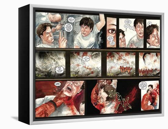 30 Days of Night: Three Tales - Page Spread with Panels-Milx-Framed Stretched Canvas