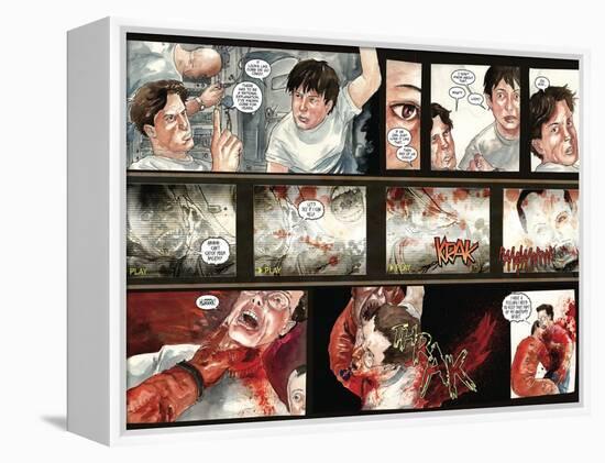 30 Days of Night: Three Tales - Page Spread with Panels-Milx-Framed Stretched Canvas