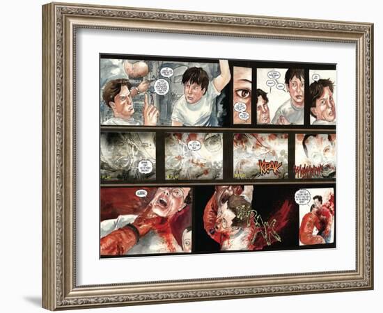 30 Days of Night: Three Tales - Page Spread with Panels-Milx-Framed Art Print