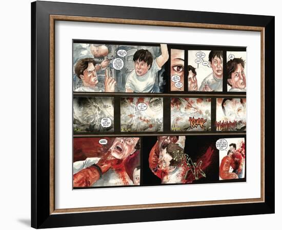 30 Days of Night: Three Tales - Page Spread with Panels-Milx-Framed Art Print