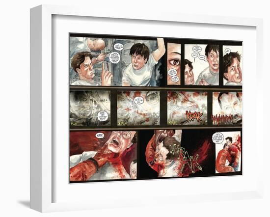 30 Days of Night: Three Tales - Page Spread with Panels-Milx-Framed Art Print