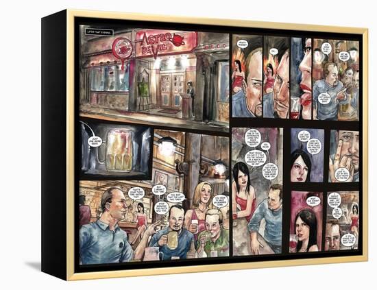 30 Days of Night: Three Tales - Page Spread with Panels-Milx-Framed Stretched Canvas