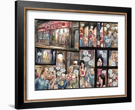 30 Days of Night: Three Tales - Page Spread with Panels-Milx-Framed Art Print