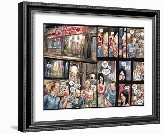 30 Days of Night: Three Tales - Page Spread with Panels-Milx-Framed Art Print