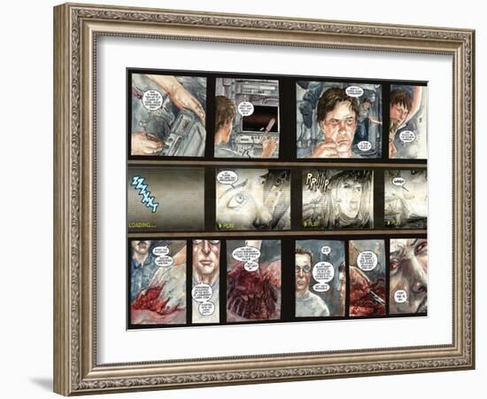 30 Days of Night: Three Tales - Page Spread with Panels-Milx-Framed Art Print