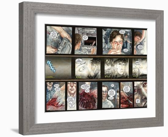 30 Days of Night: Three Tales - Page Spread with Panels-Milx-Framed Art Print