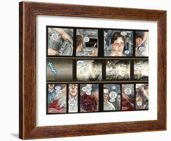 30 Days of Night: Three Tales - Page Spread with Panels-Milx-Framed Art Print