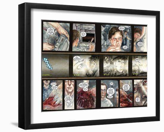 30 Days of Night: Three Tales - Page Spread with Panels-Milx-Framed Art Print