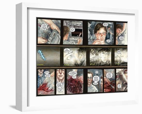 30 Days of Night: Three Tales - Page Spread with Panels-Milx-Framed Art Print