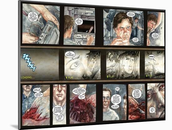 30 Days of Night: Three Tales - Page Spread with Panels-Milx-Mounted Art Print