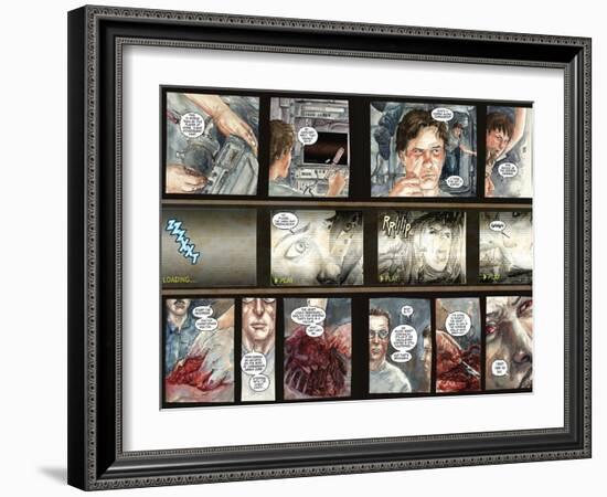 30 Days of Night: Three Tales - Page Spread with Panels-Milx-Framed Art Print