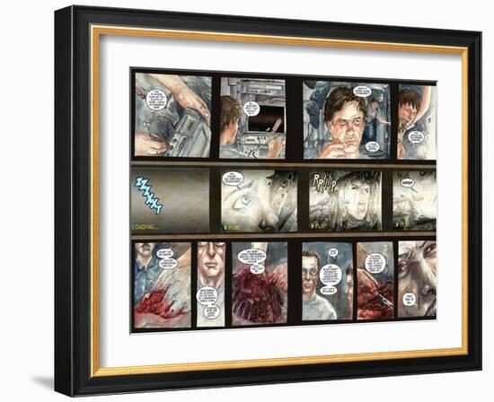 30 Days of Night: Three Tales - Page Spread with Panels-Milx-Framed Art Print