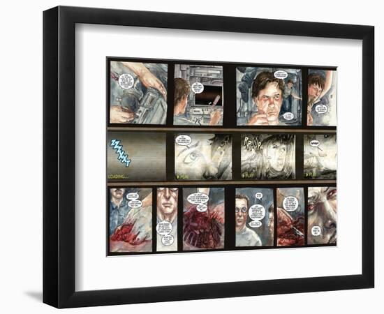 30 Days of Night: Three Tales - Page Spread with Panels-Milx-Framed Premium Giclee Print