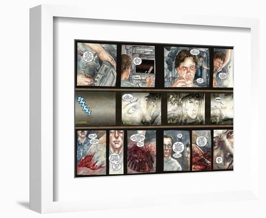 30 Days of Night: Three Tales - Page Spread with Panels-Milx-Framed Premium Giclee Print