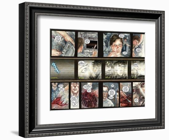 30 Days of Night: Three Tales - Page Spread with Panels-Milx-Framed Premium Giclee Print