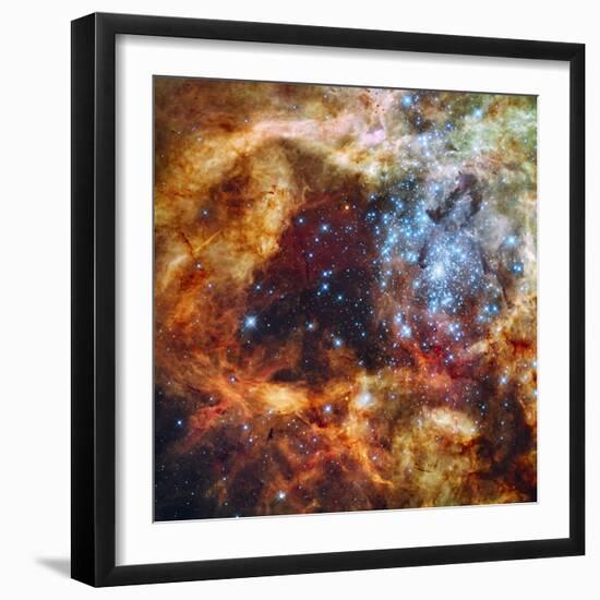 30 Doradus in Ultraviolet, Visible, and Red Light-null-Framed Photographic Print