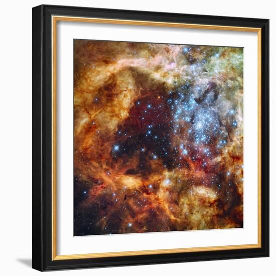 30 Doradus in Ultraviolet, Visible, and Red Light-null-Framed Photographic Print
