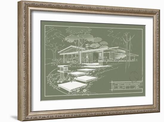 301 Cypress Dr. Moss - Inverse-Larry Hunter-Framed Giclee Print