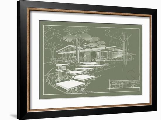 301 Cypress Dr. Moss - Inverse-Larry Hunter-Framed Giclee Print