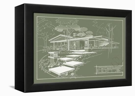 301 Cypress Dr. Moss - Inverse-Larry Hunter-Framed Premier Image Canvas