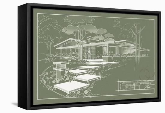 301 Cypress Dr. Moss - Inverse-Larry Hunter-Framed Premier Image Canvas