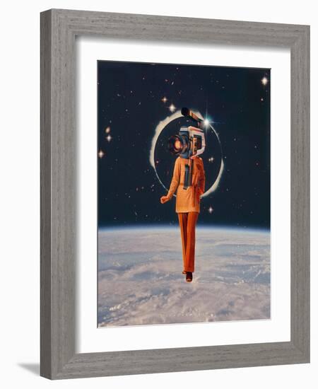 #358-spacerocket art-Framed Giclee Print