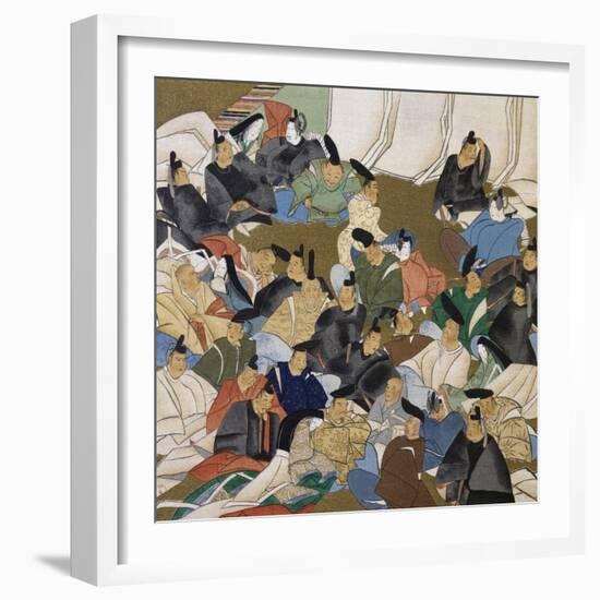 36 Poets, Painting on Paper by Ogata Korin (1658-1716), Japan, Edo Period, 17th-18th Century-Ogata Korin-Framed Giclee Print