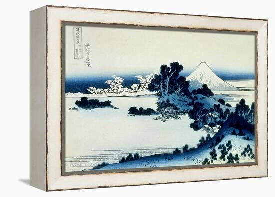 36 Views of Mount Fuji, no. 13: Shichiri Beach in Sagami Province-Katsushika Hokusai-Framed Premier Image Canvas