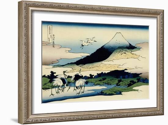 36 Views of Mount Fuji, no. 14: Umegawa in Sagami Province-Katsushika Hokusai-Framed Giclee Print