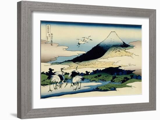 36 Views of Mount Fuji, no. 14: Umegawa in Sagami Province-Katsushika Hokusai-Framed Giclee Print