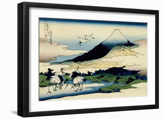 36 Views of Mount Fuji, no. 14: Umegawa in Sagami Province-Katsushika Hokusai-Framed Giclee Print