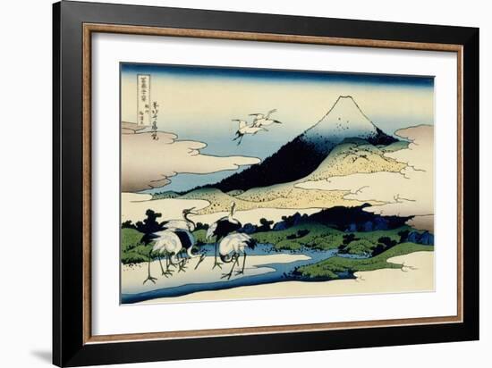 36 Views of Mount Fuji, no. 14: Umegawa in Sagami Province-Katsushika Hokusai-Framed Giclee Print