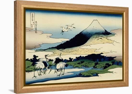 36 Views of Mount Fuji, no. 14: Umegawa in Sagami Province-Katsushika Hokusai-Framed Premier Image Canvas