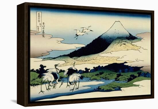 36 Views of Mount Fuji, no. 14: Umegawa in Sagami Province-Katsushika Hokusai-Framed Premier Image Canvas