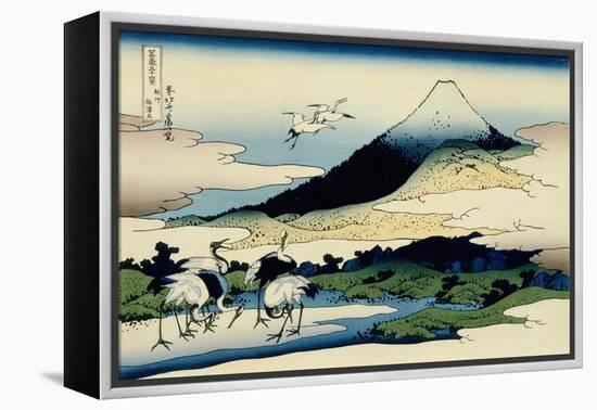 36 Views of Mount Fuji, no. 14: Umegawa in Sagami Province-Katsushika Hokusai-Framed Premier Image Canvas