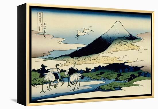 36 Views of Mount Fuji, no. 14: Umegawa in Sagami Province-Katsushika Hokusai-Framed Premier Image Canvas