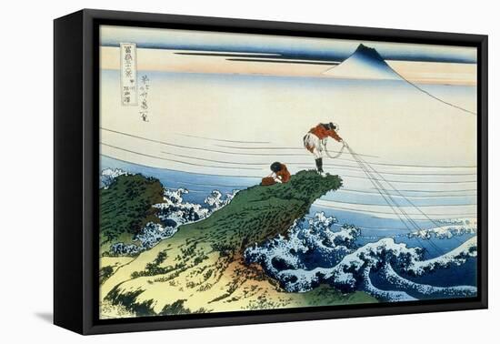 36 Views of Mount Fuji, no. 15: Kajikazawa in Kai Province-Katsushika Hokusai-Framed Premier Image Canvas