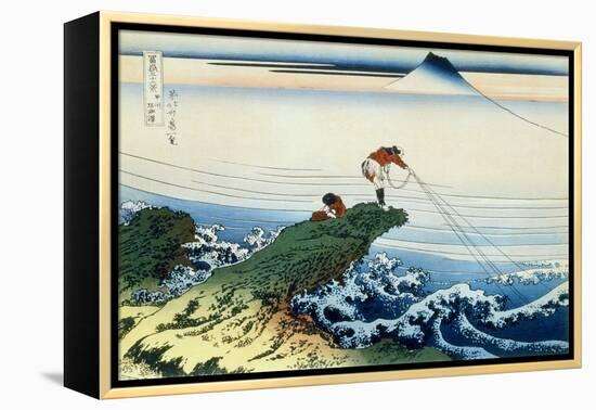 36 Views of Mount Fuji, no. 15: Kajikazawa in Kai Province-Katsushika Hokusai-Framed Premier Image Canvas