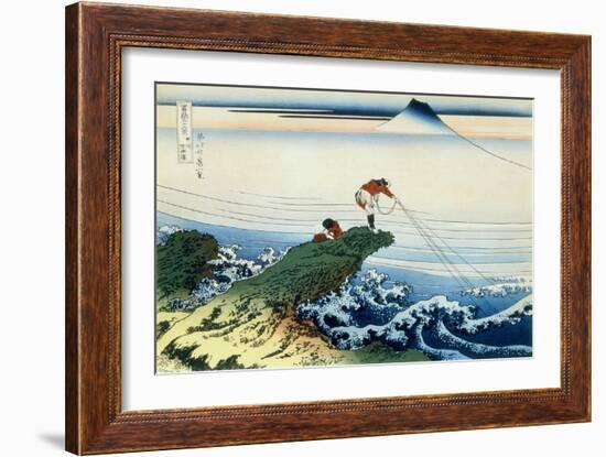 36 Views of Mount Fuji, no. 15: Kajikazawa in Kai Province-Katsushika Hokusai-Framed Giclee Print