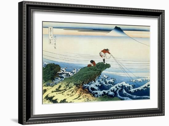 36 Views of Mount Fuji, no. 15: Kajikazawa in Kai Province-Katsushika Hokusai-Framed Giclee Print