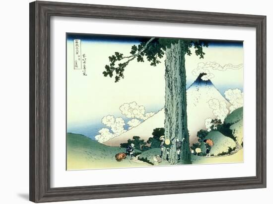 36 Views of Mount Fuji, no. 16: Mishima Pass in Kai Province-Katsushika Hokusai-Framed Giclee Print