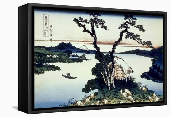 36 Views of Mount Fuji, no. 17: Lake Suwa in the Shinano Province-Katsushika Hokusai-Framed Premier Image Canvas