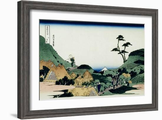 36 Views of Mount Fuji, no. 25: Shimomeguro-Katsushika Hokusai-Framed Giclee Print