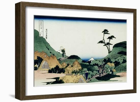 36 Views of Mount Fuji, no. 25: Shimomeguro-Katsushika Hokusai-Framed Giclee Print