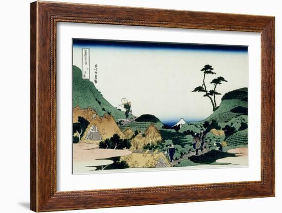 36 Views of Mount Fuji, no. 25: Shimomeguro-Katsushika Hokusai-Framed Giclee Print