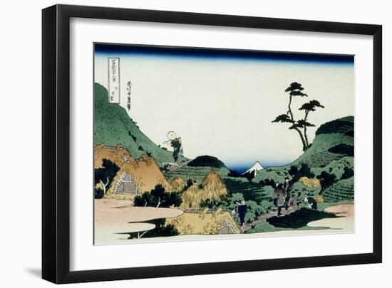 36 Views of Mount Fuji, no. 25: Shimomeguro-Katsushika Hokusai-Framed Giclee Print