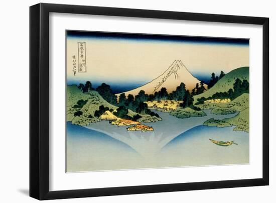 36 Views of Mount Fuji, no. 35: Reflected in Lake Kawaguchi, Seen from the Misaka Pass, Kai Provinc-Katsushika Hokusai-Framed Giclee Print