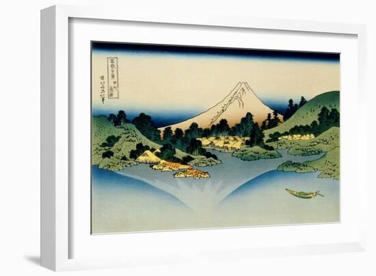 36 Views of Mount Fuji, no. 35: Reflected in Lake Kawaguchi, Seen from the Misaka Pass, Kai Provinc-Katsushika Hokusai-Framed Giclee Print